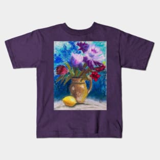 Flowers with Lemon Kids T-Shirt